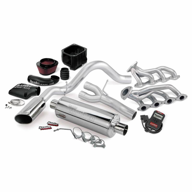 Banks Power - PowerPack Bundle Complete Power System W/AutoMind Programmer Chrome Tailpipe 10 Chevy 5.3L CCSB FFV Flex-Fuel Vehicle Banks Power