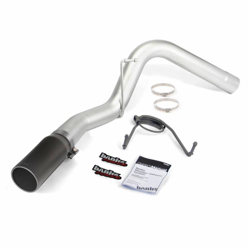 Banks Power - Monster Exhaust System Single Exit Black Tip 07-13 Dodge/Ram 6.7L SCLB-MCSB Banks Power