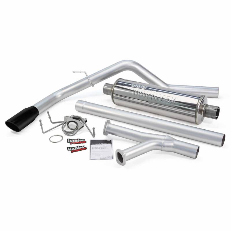 Banks Power - Monster Exhaust System Single Exit Black Tip 07-08 Toyota Tundra 5.7L RCSB Regular Cab Short Bed Banks Power