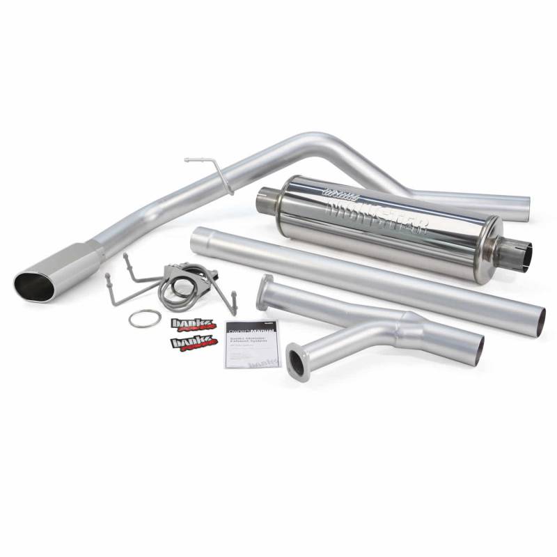 Banks Power - Monster Exhaust System Single Exit Chrome Tip 09-19 Toyota Tundra 4.6/5.7L DCMB-CMSB Banks Power