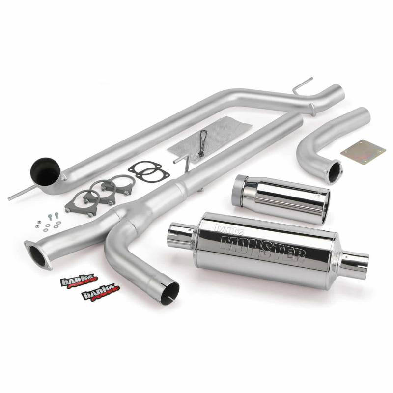 Banks Power - Monster Exhaust System Single Exit Chrome Tip 04-15 Nissan 5.6L Titan All Cab/Beds Banks Power