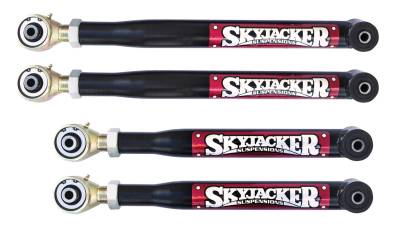 Skyjacker Control Arms; Set of 4; Black; Steel; with Currie Joints JK24LLX