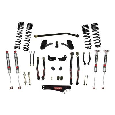 Skyjacker 4 Inch Dual Rate Long Travel Long Arm Suspension Lift Kit/M95 Monotube Shocks JK40LKLT-SX-M