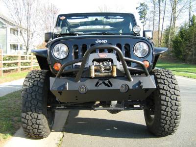 Fab Fours - Fab Fours Hardcore Stubby Winch Front Bumper JK07-B1854-1 - Image 3