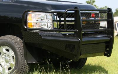 Fab Fours - Fab Fours Black Steel Front Ranch Bumper CH11-S2760-1 - Image 2