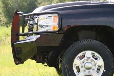 Fab Fours - Fab Fours Black Steel Front Ranch Bumper CH11-S2760-1 - Image 3