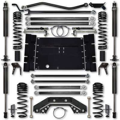 Rock Krawler LJ 4.5 Inch X Factor 4 Inch Stretch Stg 1 Long Arm Lift Kit w/ 2.25 RRD Shocks 04-06 Wrangler Unlimited