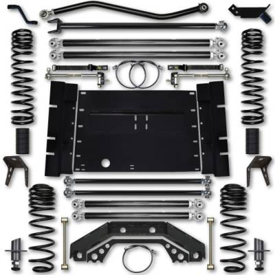 Rock Krawler LJ 4.5 Inch X Factor Long Arm 4 Inch Stretch Lift Kit 04-06 Wrangler Unlimited