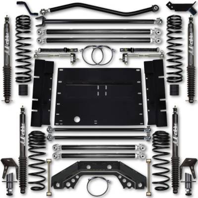 Rock Krawler TJ 3.5 Inch X Factor 5 Inch Stretch Long Arm Lift Kit w/ Twin Tube Shocks 03-06 Wrangler