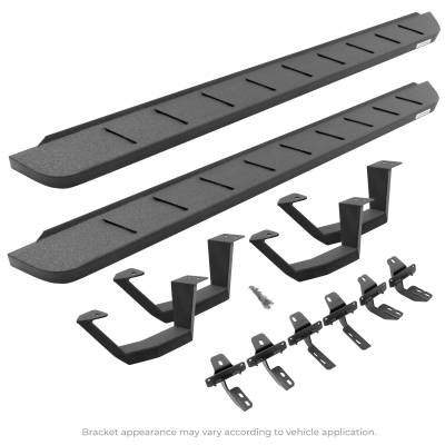 Go Rhino - Go Rhino RB10 Running Boards with Brackets, 2 Pairs Drop Steps Kit - Double Cab 6344358020T - Image 2