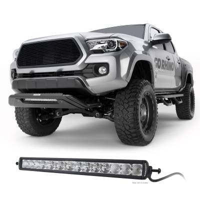 Go Rhino - Go Rhino RC3 LR Skid Plate Bull Bar with Mounting Brackets,Single Row 20" Light Bar Kit 5698620LT - Image 8