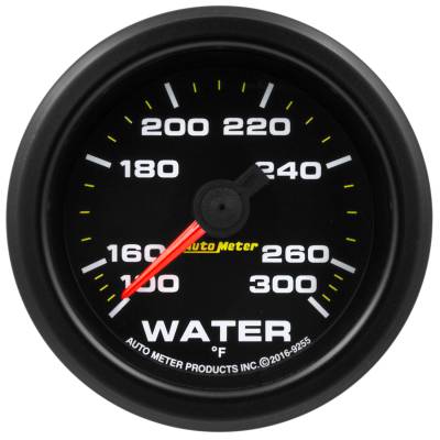 AutoMeter GAUGE,WATER TEMP,2 1/16",300 Deg. F,STEPPER MOTOR W/PK&WRN,EXTREME ENVIRONMENT 9255