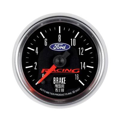 AutoMeter GAUGE, BRAKE PRESS, 2 5/8" , 1600PSI, DIGITAL STEPPER MOTOR, FORD RACING 880362