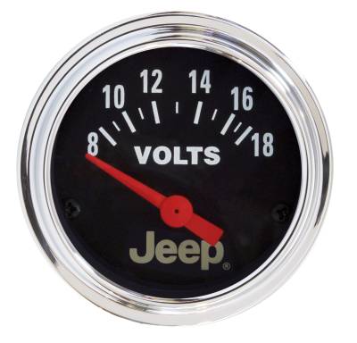 AutoMeter GAUGE, VOLTMETER, 2 1/16" , 18V, ELEC, JEEP 880242