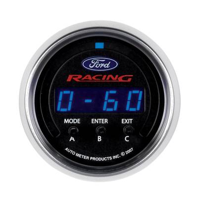 AutoMeter GAUGE, PERF METER, 2 1/16", 1/4 MILE/HP/0-60/60-0/G FORCES, DIGITAL, FORD RACING 880089