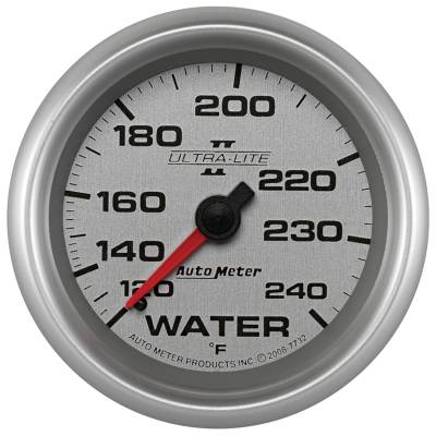 AutoMeter GAUGE, WATER TEMP, 2 5/8" , 120-240 Degrees F, MECHANICAL, ULTRA-LITE II 7732