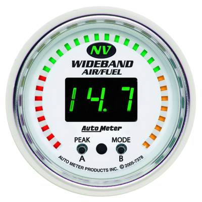 AutoMeter GAUGE, AIR/FUEL RATIO-PRO, 2 1/16" , 10:1-20:1, DIGITAL W/ PEAK & WARN, NV 7378