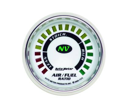 AutoMeter GAUGE, AIR/FUEL RATIO-NARROWBAND, 2 1/16" , LEAN-RICH, LED ARRAY, NV 7375