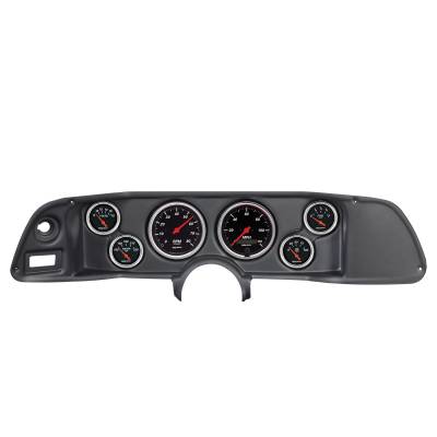 AutoMeter GAUGE KIT, 6 PC, CAMARO 70-78, TACH/MPH/FUEL/OILP/WTMP/VOLT, DESIGNER BLACK 7022-DB