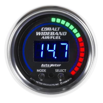 AutoMeter GAUGE, AIR/FUEL RATIO-PRO PLUS, 2 1/16" , 10:1-20:1, DIGITAL W/ PK & WRN, COBALT 6197