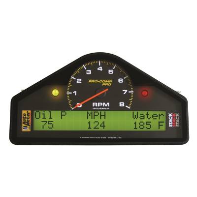 AutoMeter STREET DASH DISPLAY, 8K RPM/MPH/OILP/OILT/WTMP/VOLT, PRO-COMP 6002