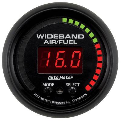 AutoMeter GAUGE, AIR/FUEL RATIO-PRO, 2 1/16" , 10:1-20:1, DIGITAL W/ PEAK & WARN, ES 5978