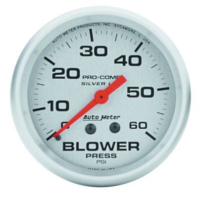 AutoMeter GAUGE, BLOWER PRESS, 2 5/8" , 60PSI, LIQUID FILLED MECH, ULTRA-LITE 4602