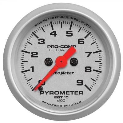 AutoMeter GAUGE,PYROMETER (EGT),2 1/16",900 Degrees C,DIGITAL STEPPER MOTOR,ULTRA-LITE 4344-M