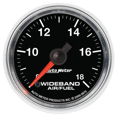 AutoMeter GAUGE, AIR/FUEL RATIO-WIDEBAND, ANALOG, 2 1/16" , 8:1-18:1, STEPPER MOTOR, GS 3870