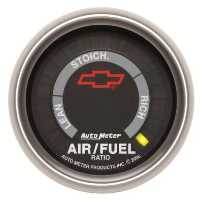 AutoMeter GAUGE, AIR/FUEL RATIO-NARROWBAND, 2 1/16", LEAN-RICH, LED ARRAY, GM BOWTIE BLACK 3675-00406