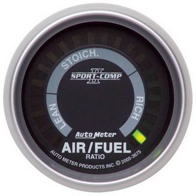 AutoMeter GAUGE, AIR/FUEL RATIO-NARROWBAND, 2 1/16" , LEAN-RICH, LED ARRAY, SPORT-COMP II 3675