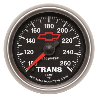 AutoMeter GAUGE,TRANS. TEMP,2 1/16",100-260 Degree F,DIGITAL STEPPER MOTOR,GM BOWTIE BLACK 3657-00406