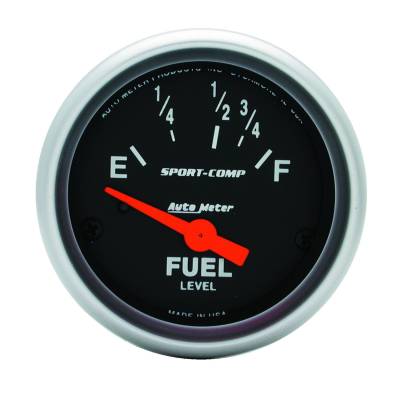 AutoMeter GAUGE, FUEL LEVEL, 2 1/16" , 16OE TO 158OF, ELEC, SPORT-COMP 3318