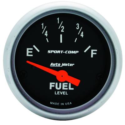 AutoMeter GAUGE, FUEL LEVEL, 2 1/16" , 0OE TO 30OF, ELEC, SPORT-COMP 3317