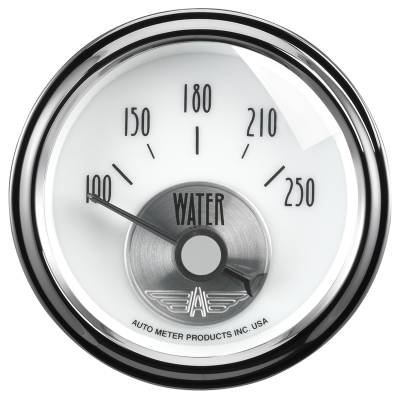 AutoMeter GAUGE, WATER TEMP, 2 1/16" , 250 Degrees F, ELEC, PRESTIGE PEARL 2039