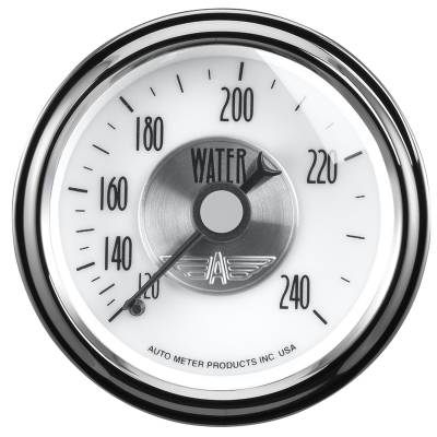 AutoMeter GAUGE, WATER TEMP, 2 1/16" , 240 Degrees F, MECH, PRESTIGE PEARL 2031