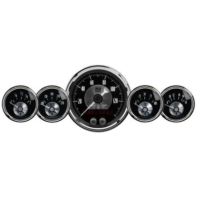 AutoMeter GAUGE KIT, 5 PC., 3 3/8" & 2 1/16" , GPS SPEEDO W/LCD ODO, PRESTIGE BLK DIAMOND 2024