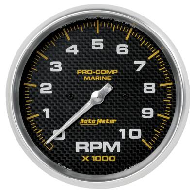 AutoMeter GAUGE, TACHOMETER, 5" , 10K RPM, MARINE CARBON FIBER 200801-40