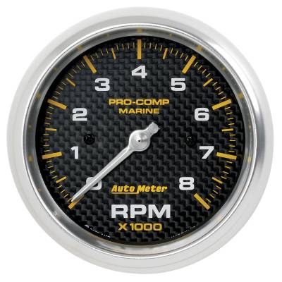 AutoMeter GAUGE, TACHOMETER, 3 3/8" , 8K RPM, MARINE CARBON FIBER 200779-40