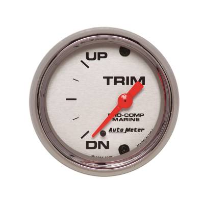 AutoMeter GAUGE,TRIM LEVEL,2 1/16",0ODOWN-90OUP,ELECTRIC,MARINE CHROME 200766-35