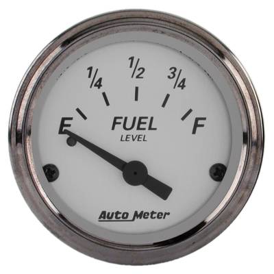 AutoMeter GAUGE, FUEL LEVEL, 2 1/16" , 0OE TO 90OF, ELEC, AMERICAN PLATINUM 1904