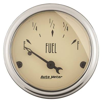 AutoMeter GAUGE, FUEL LEVEL, 2 1/16" , 0OE TO 90OF, ELEC, ANTIQUE BEIGE 1815