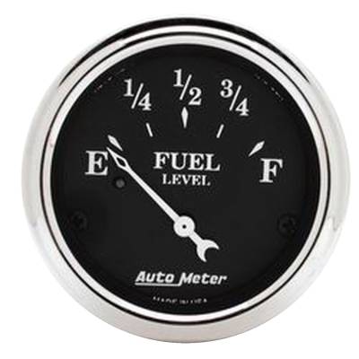 AutoMeter GAUGE, FUEL LEVEL, 2 1/16" , 0OE TO 30OF, ELEC, OLD TYME BLACK 1718