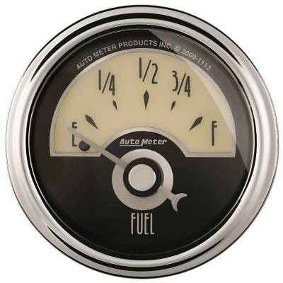 AutoMeter GAUGE, FUEL LEVEL, 2 1/16" , 0OE TO 90OF, ELEC, CRUISER AD 1104