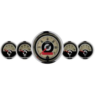 AutoMeter GAUGE KIT, 5 PC., 3 3/8" & 2 1/16" , ELEC. SPEEDOMETER, CRUISER 1101