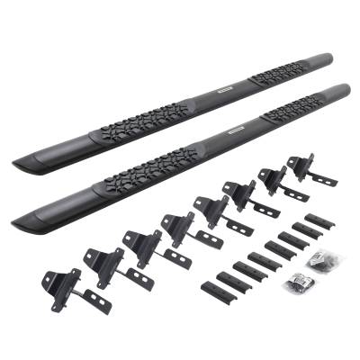 Go Rhino - Go Rhino V-Series V3 Aluminum Side Steps and Mounting Brackets Kit - Textured Black  V3451687T - Image 3