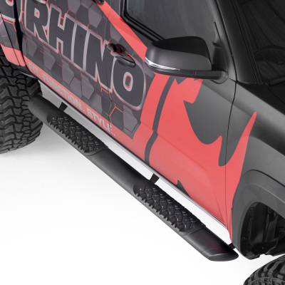 Go Rhino - Go Rhino V-Series V3 Aluminum Side Steps and Mounting Brackets Kit - Textured Black  V3451687T - Image 6