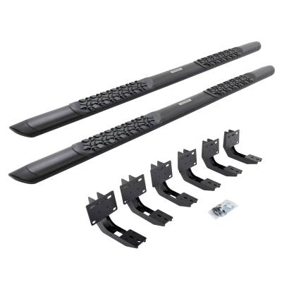 Go Rhino - Go Rhino V-Series V3 Aluminum Side Steps and Mounting Brackets Kit - Textured Black  V3439980T - Image 2