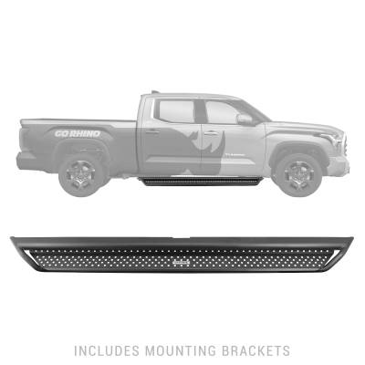 Go Rhino - Go Rhino Dominator Xtreme D1 Side Steps w Brackets Kit - Textured Black - Crew Max Only D14436T - Image 9