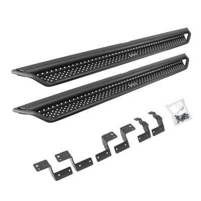 Go Rhino - Go Rhino Dominator Xtreme D1 Side Steps w Mounting Brackets Kit - Textured Black D14425T - Image 3